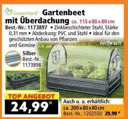 Norma Gartenbeet mit Überdachung ca. 115 x 80 x 80 cm Angebot