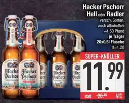 Edeka Hacker Pschorr Hell oder Radler Angebot