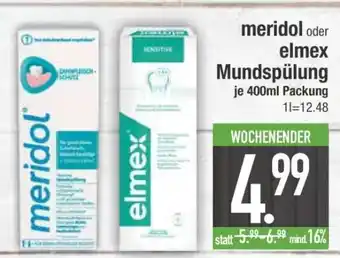 Edeka meridol oder elmex Mundspülung Angebot