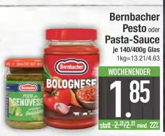 Edeka Bernbacher Pesto oder Pasta-Sauce Angebot