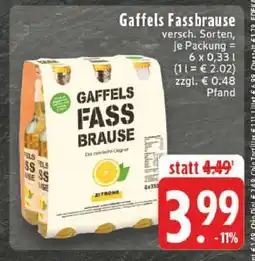 Edeka Gaffels Fassbrause Angebot