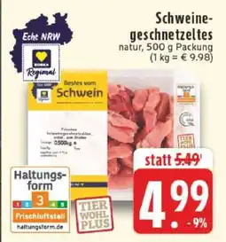 Edeka Schweinegeschnetzeltes natur Angebot