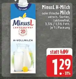 Edeka MinusL H-Milch Angebot