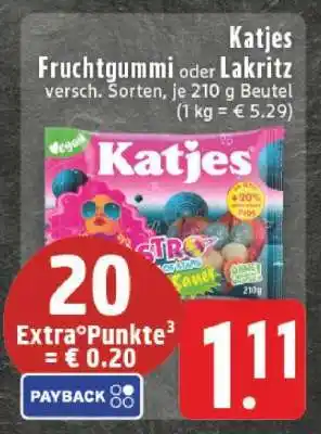 Edeka Katjes Fruchtgummi oder Lakritz Angebot