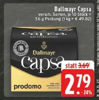 Edeka Dallmayr capsa Angebot