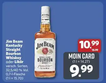 Combi Jim Beam Kentucky Straight Bourbon Whiskey oder Likör Angebot