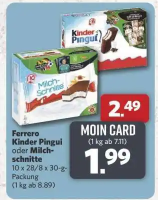 Combi Ferrero Kinder Pingui oder Milch-Schnitte Angebot