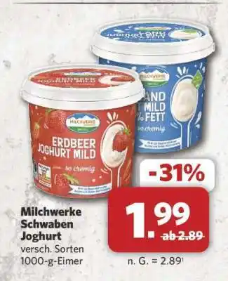 Combi Milchwerke Schwaben Joghurt Angebot