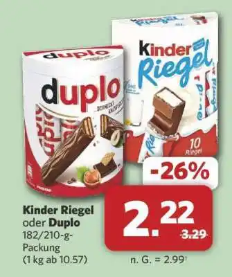 Combi Kinder Riegel oder Duplo Angebot