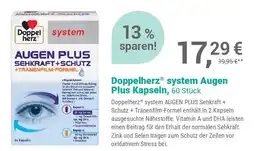 Alliance Healthcare Doppelherz system Augen Plus Kapseln, 60 Stück Angebot