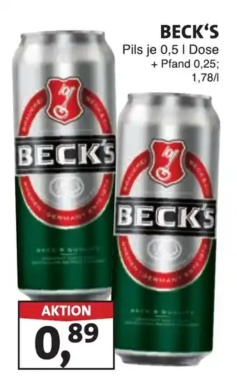 Lösch Depot BECK'S Pils Angebot