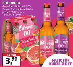 Lösch Depot BITBURGER Grapefruit alkoholfrei 0,0%, Passionfruit alkoholfrei 0,0% Angebot