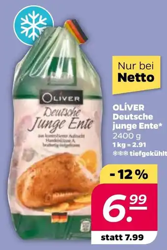 NETTO Oliver Deutsche Junge Ente 2400 g Angebot