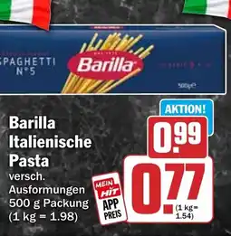 HIT Barilla Italienische Pasta Angebot