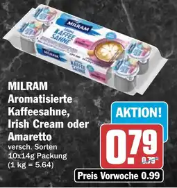 HIT MILRAM Aromatisierte Kaffeesahne, Irish Cream oder Amaretto Angebot