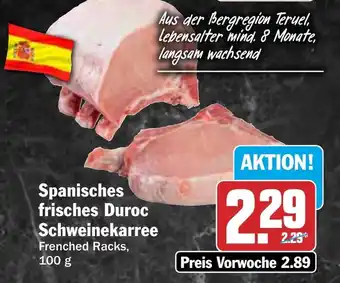 HIT Spanisches frisches Duroc Schweinekarree Angebot