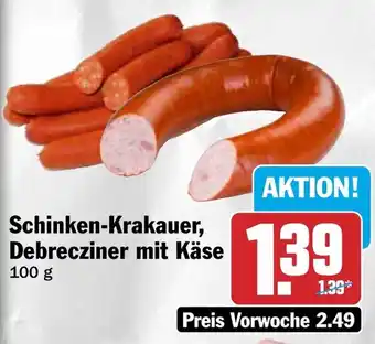 HIT Schinken-Krakauer, Debrecziner mit Käse Angebot