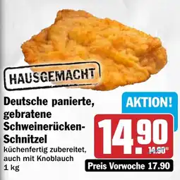 HIT Deutsche panierte, gebratene Schweinerücken- Schnitzel Angebot