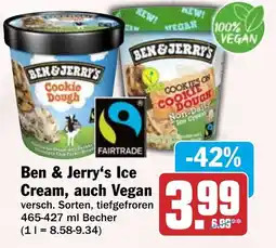 HIT Ben & Jerry's Ice Cream, auch Vegan Angebot