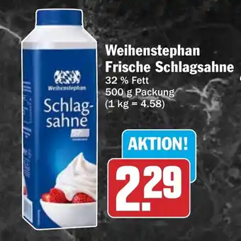 HIT Weihenstephan Frische Schlagsahne Angebot