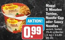 HIT Maggi 5 Minuten Terrine, Noodle Cup oder Saucy Noodles Angebot