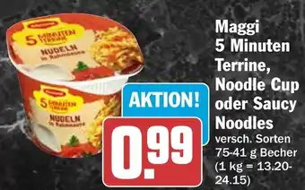 HIT Maggi 5 Minuten Terrine, Noodle Cup oder Saucy Noodles Angebot