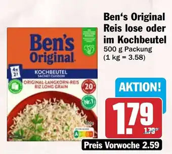 HIT Ben's Original Reis lose oder im Kochbeutel Angebot