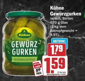 HIT Kühne Gewürzgurken Angebot