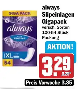 HIT always Slipeinlagen Gigapack Angebot