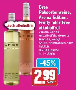 HIT Bree Rebsortenweine, Aroma Edition, Fruity oder Free alkoholfrei Angebot