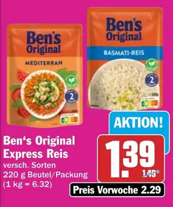 HIT Ben's Original Express Reis Angebot