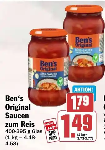 HIT Ben's Original Saucen zum Reis Angebot