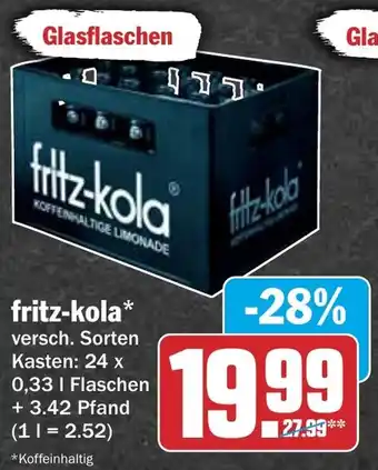 HIT fritz-kola Angebot
