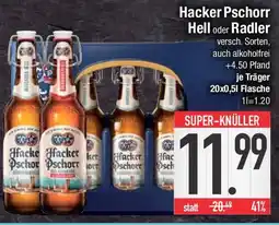 E-Center Hacker Pschorr Hell oder Radler Angebot