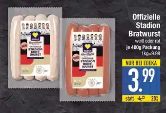 E-Center EDEKA Herzstücke Offizielle Stadion Bratwurst Angebot