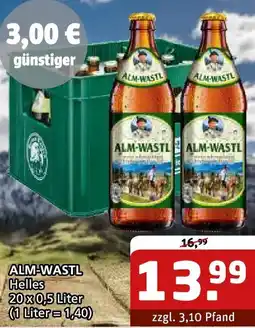 Getränke Quelle ALM-WASTL Helles Angebot