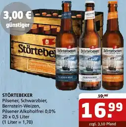 Getränke Quelle STÖRTEBEKER Pilsener, Schwarzbier Angebot