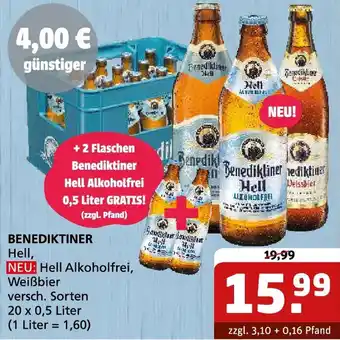 Getränke Quelle BENEDIKTINER Hell Angebot