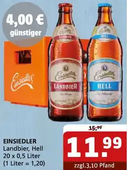 Getränke Quelle EINSIEDLER Landbier, Hell Angebot