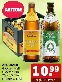 Getränke Quelle APOLDAER Glocken Hell, Glocken Pils Angebot
