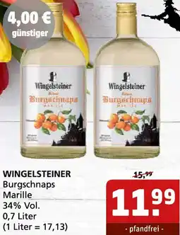 Getränke Quelle WINGELSTEINER Burgschnaps Marille Angebot