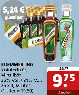 Getränke Quelle KUEMMERLING Kräuterlikör, Minzlikör Angebot