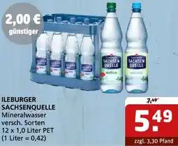 Getränke Quelle ILEBURGER SACHSENQUELLE Mineralwasser Angebot