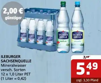 Getränke Quelle ILEBURGER SACHSENQUELLE Mineralwasser Angebot