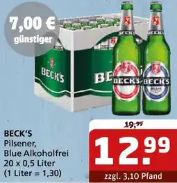 Getränke Quelle BECK'S Pilsener, Blue Alkoholfrei Angebot