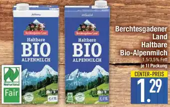 E-Center Berchtesgadener Land Haltbare Bio-Alpenmilch Angebot