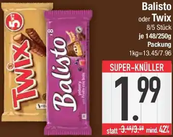 E-Center Balisto oder Twix Angebot