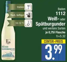 E-Center Baden 1112 Weiß- oder Spätburgunder Angebot