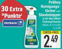 E-Center Poliboy Reinigungstücher oder Staubstopper Angebot
