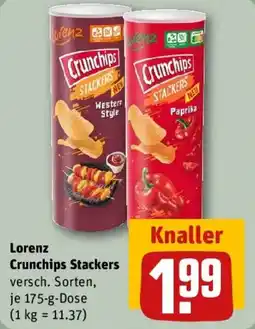 REWE Lorenz Crunchips Stackers Angebot